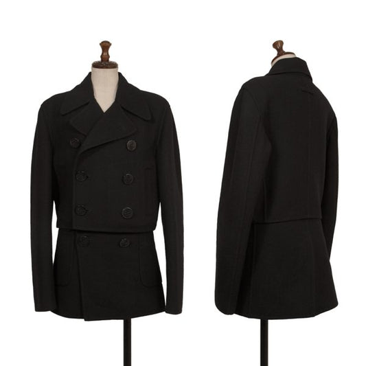 Jean Paul GAULTIER FEMME Wool Blend Coat Black Size 40