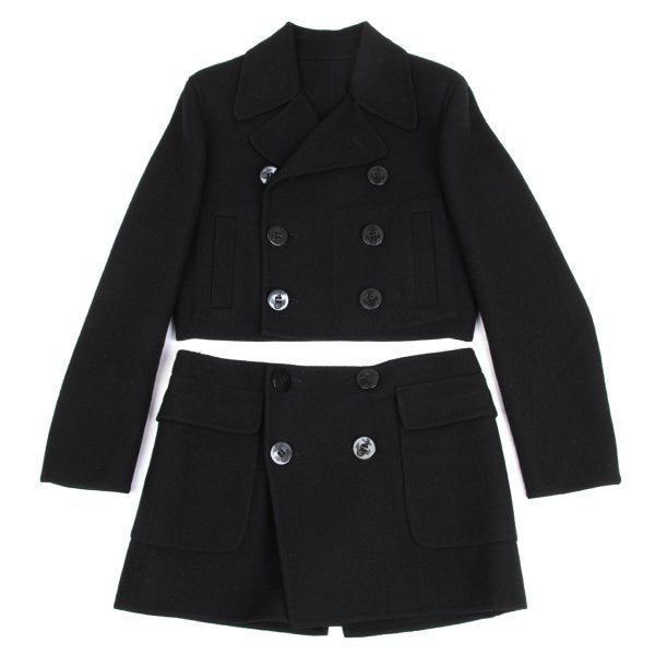 Jean Paul GAULTIER FEMME Wool Blend Coat Black Size 40