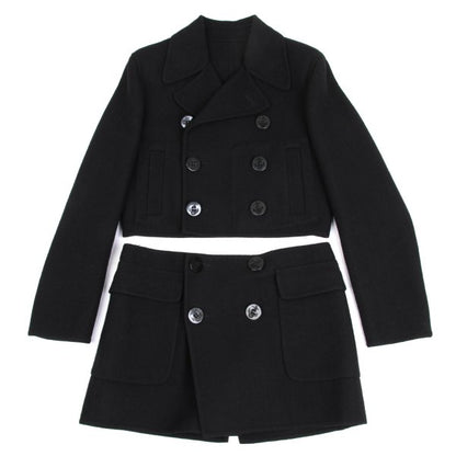 Jean Paul GAULTIER FEMME Wool Blend Coat Black Size 40