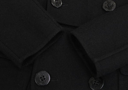 Jean Paul GAULTIER FEMME Wool Blend Coat Black Size 40