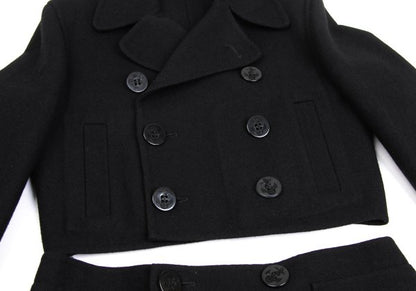 Jean Paul GAULTIER FEMME Wool Blend Coat Black Size 40