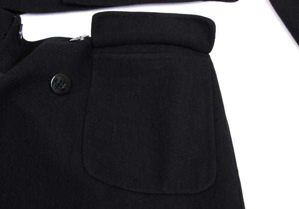 Jean Paul GAULTIER FEMME Wool Blend Coat Black Size 40