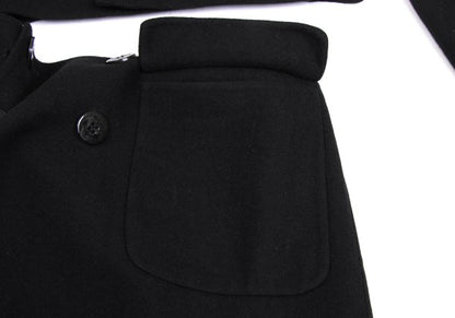 Jean Paul GAULTIER FEMME Wool Blend Coat Black Size 40