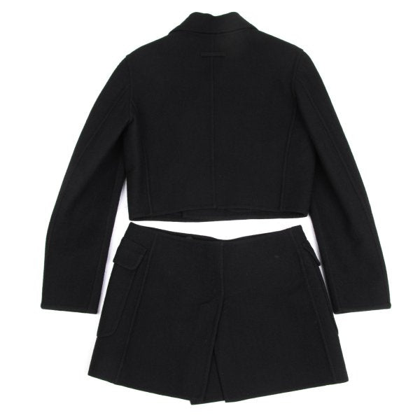 Jean Paul GAULTIER FEMME Wool Blend Coat Black Size 40