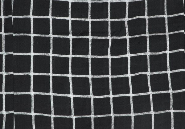 Paul Smith Cotton Graph Check Print S/S Shirt Black Size S