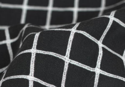 Paul Smith Cotton Graph Check Print S/S Shirt Black Size S