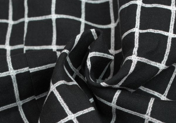 Paul Smith Cotton Graph Check Print S/S Shirt Black Size S