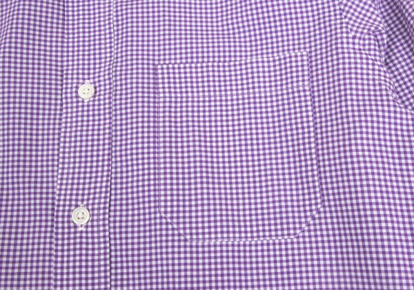 Paul Smith Purple Gingham Check Button-Down Shirt Size S