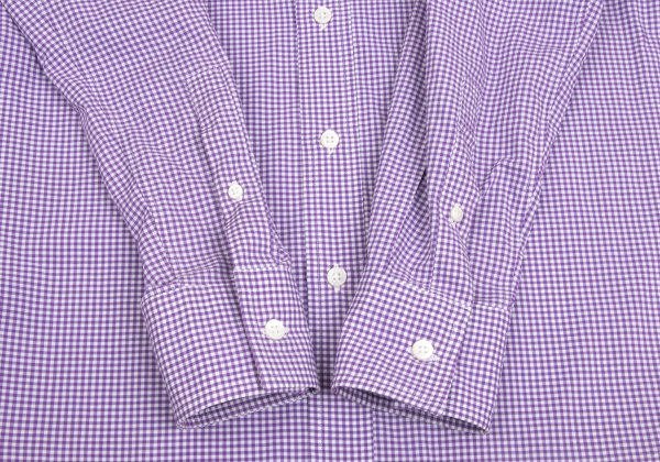 Paul Smith Purple Gingham Check Button-Down Shirt Size S