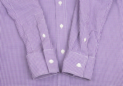 Paul Smith Purple Gingham Check Button-Down Shirt Size S