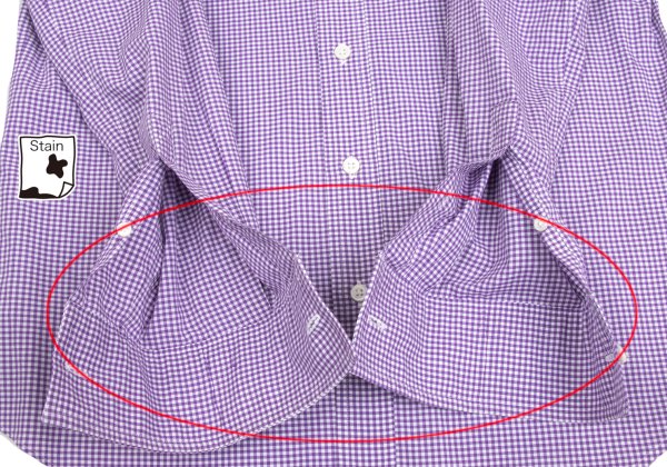 Paul Smith Purple Gingham Check Button-Down Shirt Size S