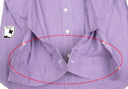 Paul Smith Purple Gingham Check Button-Down Shirt Size S