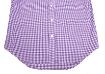 Paul Smith Purple Gingham Check Button-Down Shirt Size S