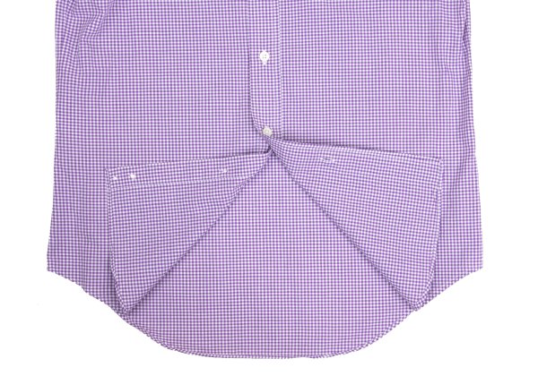 Paul Smith Purple Gingham Check Button-Down Shirt Size S