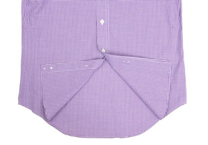 Paul Smith Purple Gingham Check Button-Down Shirt Size S