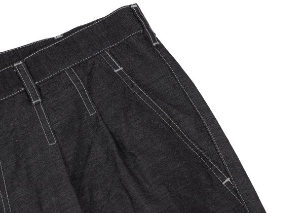 COMME des GARCONS HOMME DEUX Black Wool Stitch Pants Size M