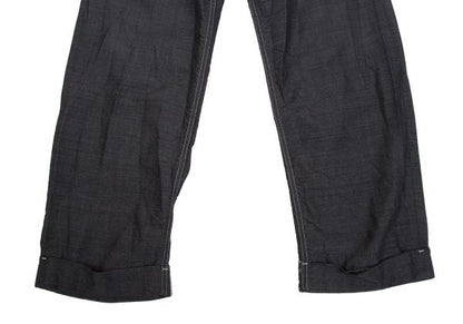 COMME des GARCONS HOMME DEUX Black Wool Stitch Pants Size M