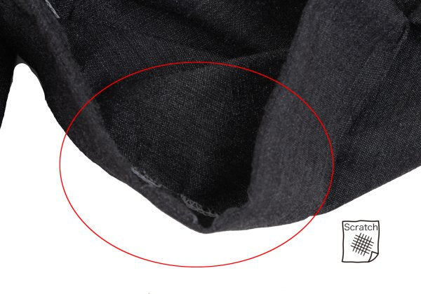 COMME des GARCONS HOMME DEUX Black Wool Stitch Pants Size M