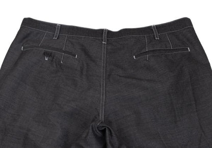 COMME des GARCONS HOMME DEUX Black Wool Stitch Pants Size M