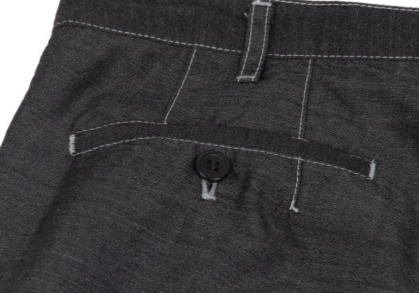 COMME des GARCONS HOMME DEUX Black Wool Stitch Pants Size M
