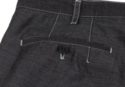 COMME des GARCONS HOMME DEUX Black Wool Stitch Pants Size M