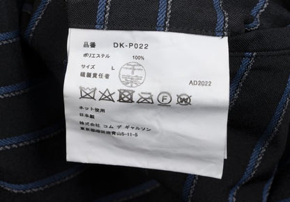 COMME des GARCONS HOMME DEUX Poly Stripe Pants Black Size L