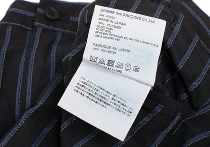 COMME des GARCONS HOMME DEUX Poly Stripe Pants Black Size L
