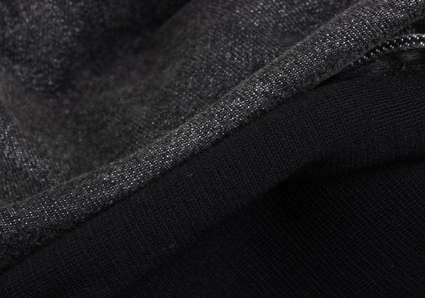 Yohji Yamamoto FEMME Knit Panel Denim Jacket Gray Size 2