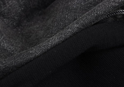 Yohji Yamamoto FEMME Knit Panel Denim Jacket Gray Size 2