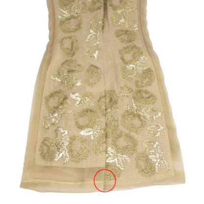 COMME des GARCONS 97AW Gold Embroidery Sheer Dress Size M