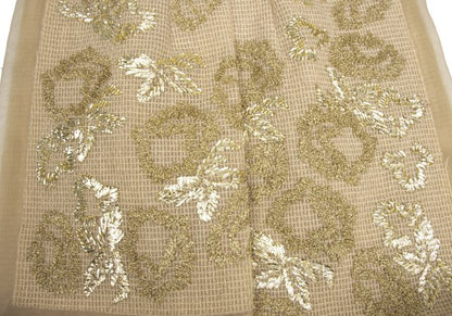 COMME des GARCONS 97AW Gold Embroidery Sheer Dress Size M