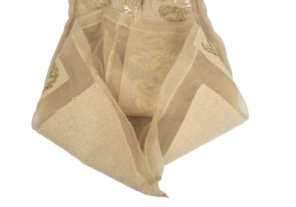 COMME des GARCONS 97AW Gold Embroidery Sheer Dress Size M