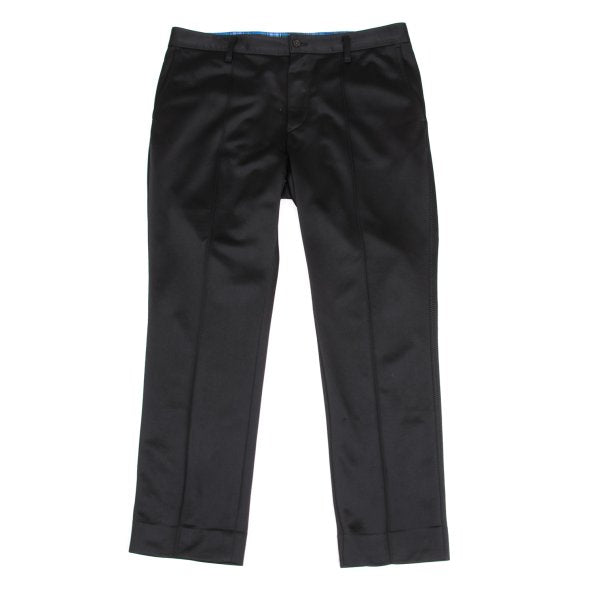 COMME des GARCONS HOMME Poly Center Pleat Pants Black Size M