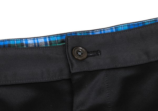 COMME des GARCONS HOMME Poly Center Pleat Pants Black Size M
