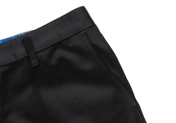 COMME des GARCONS HOMME Poly Center Pleat Pants Black Size M