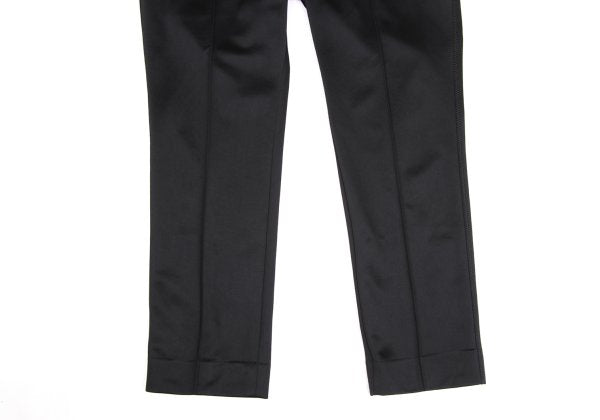 COMME des GARCONS HOMME Poly Center Pleat Pants Black Size M