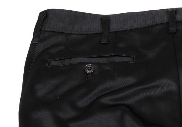 COMME des GARCONS HOMME Poly Center Pleat Pants Black Size M