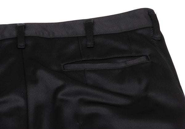 COMME des GARCONS HOMME Poly Center Pleat Pants Black Size M