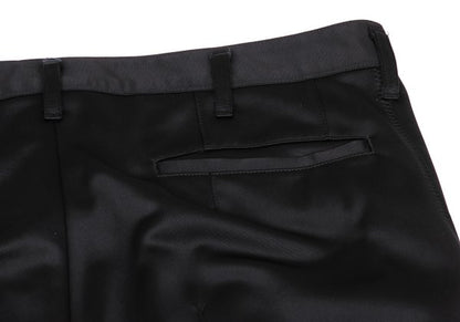 COMME des GARCONS HOMME Poly Center Pleat Pants Black Size M