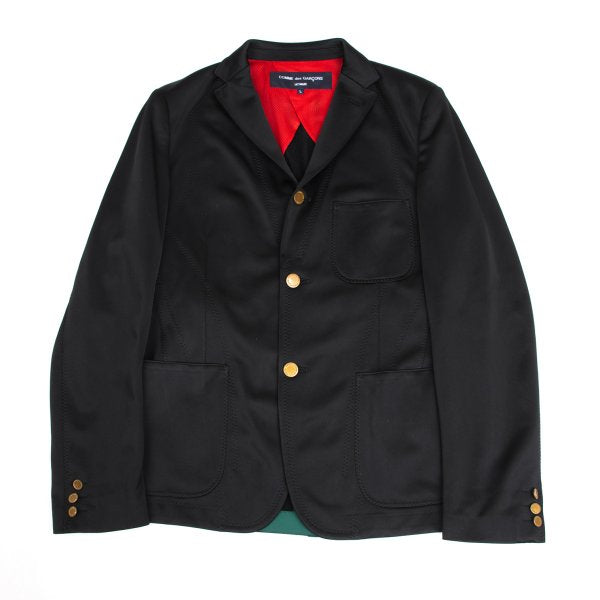 COMME des GARCONS HOMME Metal Button Jacket Black Size L