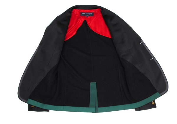 COMME des GARCONS HOMME Metal Button Jacket Black Size L