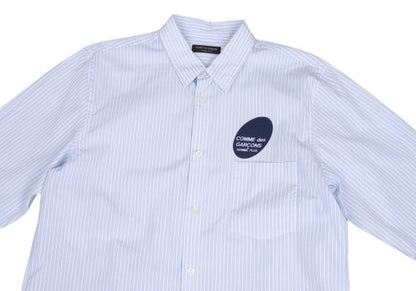 COMME des GARCONS HOMME PLUS Pigment Oval Shirt Blue Size L
