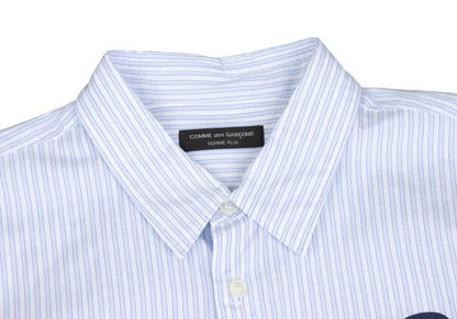 COMME des GARCONS HOMME PLUS Pigment Oval Shirt Blue Size L