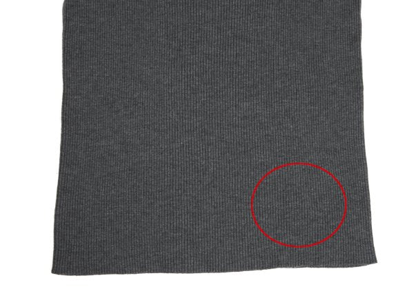 JIL SANDER Wool Mock Neck 3/4 Sleeve Sweater Gray Size 38