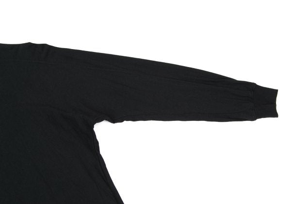 HOMME PLISSE ISSEY MIYAKE Black Cotton Sleeve T-Shirt Size 2