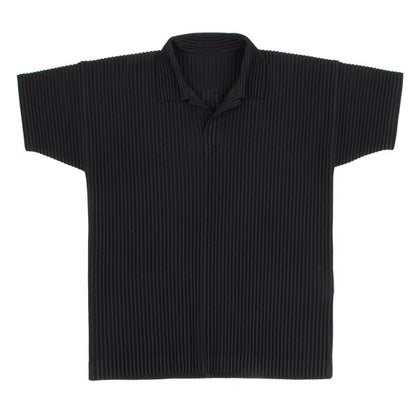 HOMME PLISSE ISSEY MIYAKE Skipper Short Shirt Black Size 2