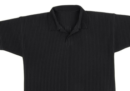 HOMME PLISSE ISSEY MIYAKE Skipper Short Shirt Black Size 2