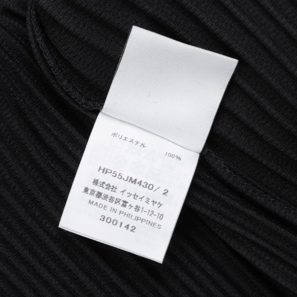 HOMME PLISSE ISSEY MIYAKE Skipper Short Shirt Black Size 2