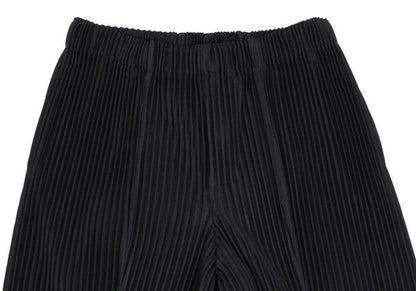 HOMME PLISSE ISSEY MIYAKE Pleated Hem Pants Black Size 1