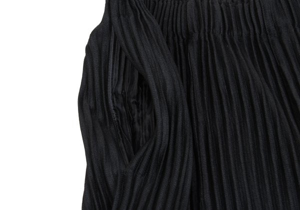 HOMME PLISSE ISSEY MIYAKE Pleated Hem Pants Black Size 1